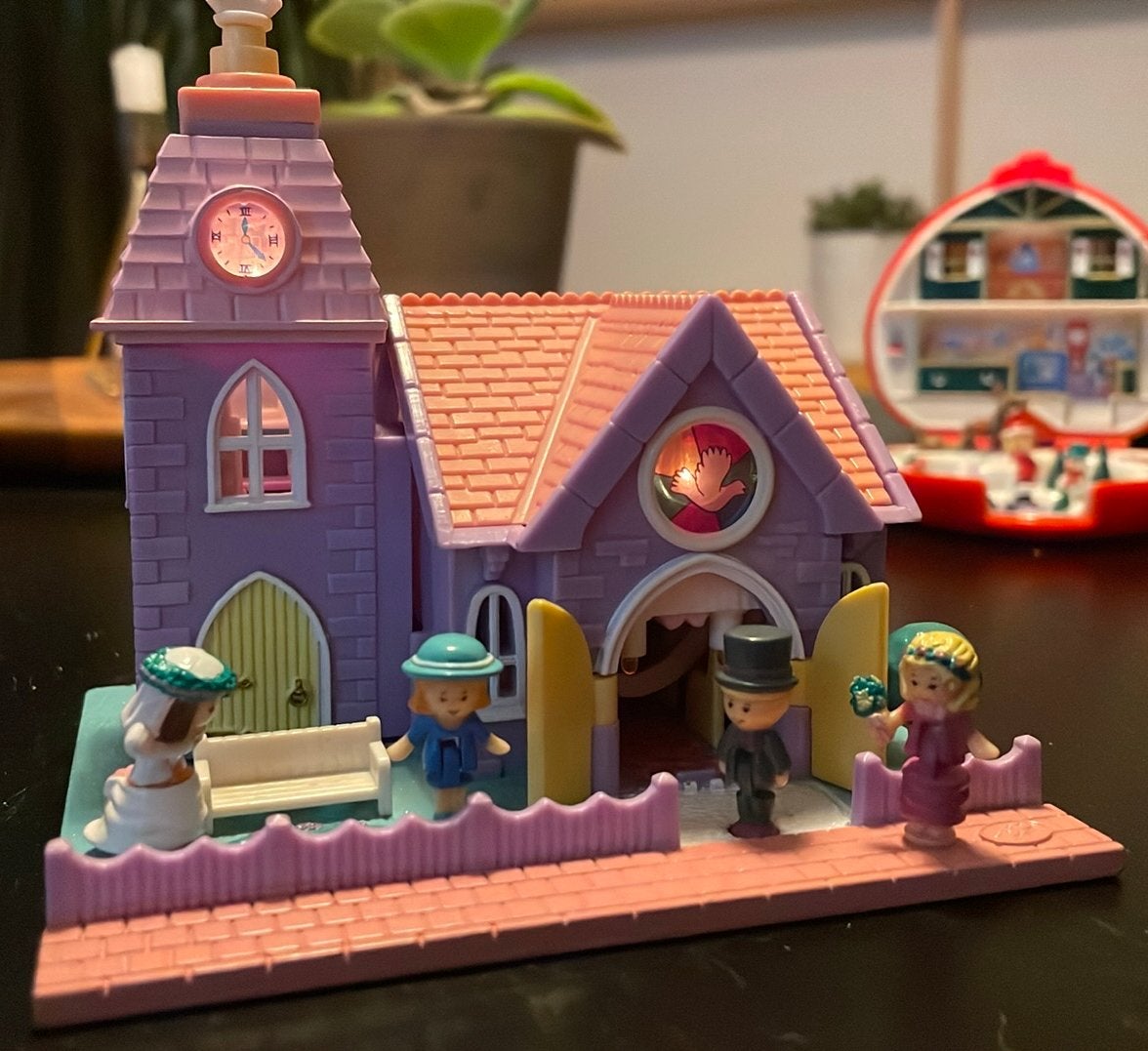 Polly Pocket vintage wedding chapel 1993, Ophalen, Zo goed als nieuw