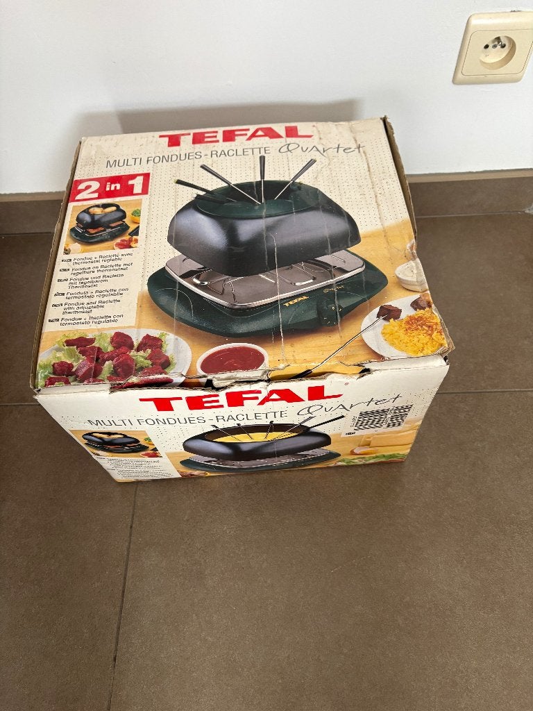 Raclette-fondue tefal, Elektronische apparatuur, Ophalen of Verzenden, Gebruikt, Minder dan 4 personen