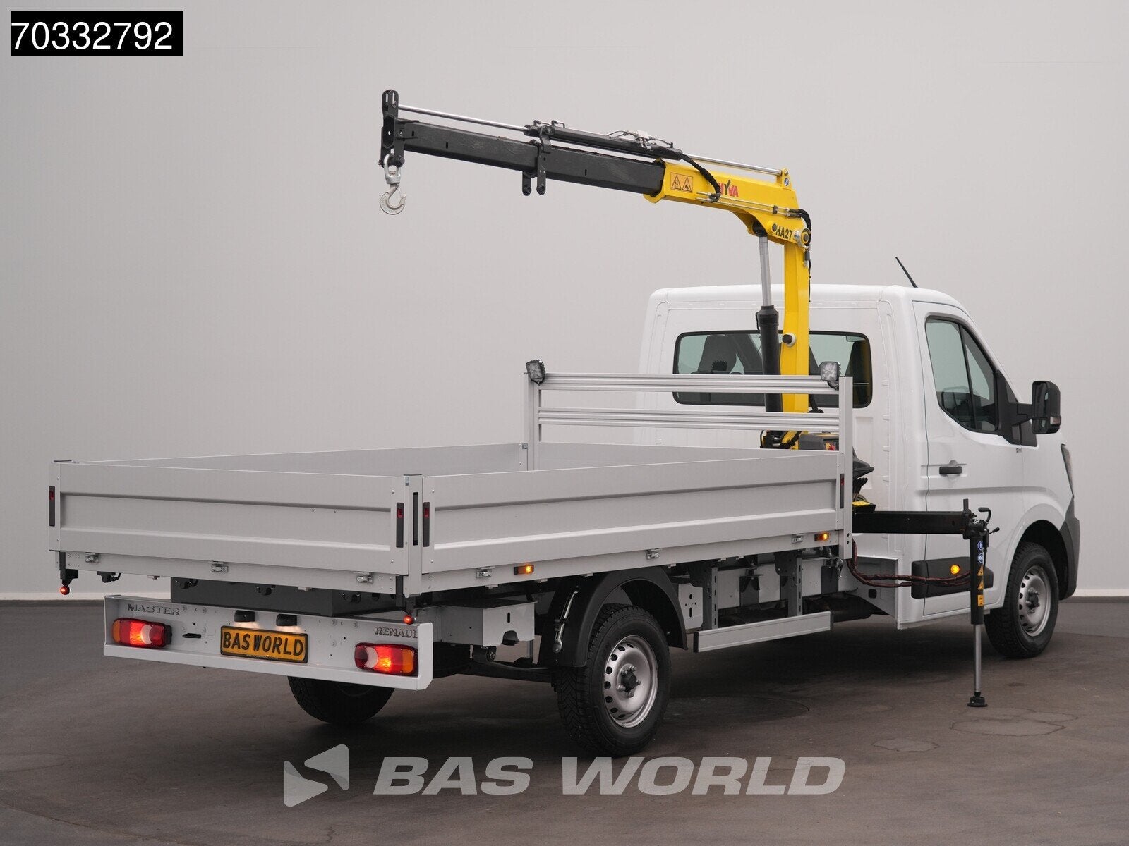 Renault Master 170PK Automaat HYVA HA27 Kraan Open Laadbak C, Auto's, Bestelwagens en Lichte vracht, Automaat, 1998 cc, Stof, Euro 6