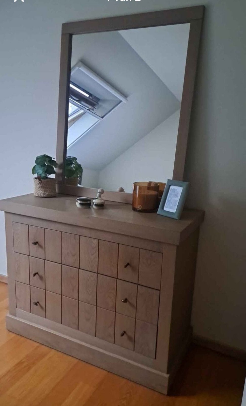 commmode met spiegel, Ophalen, 100 tot 150 cm, Zo goed als nieuw, 3 of 4 laden