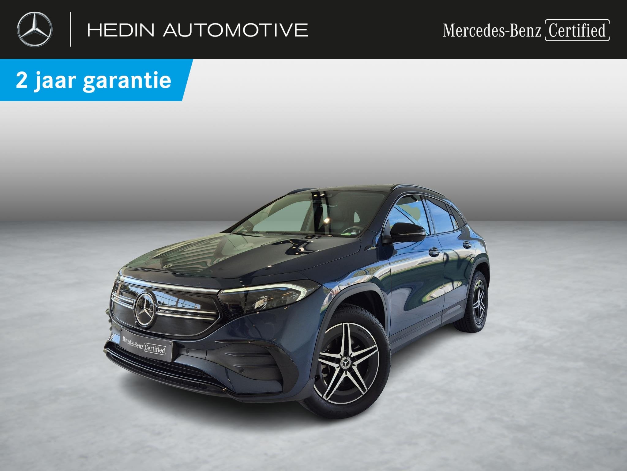 Mercedes-Benz EQA 250 AMG Line | Night Pack | Panoramisch Da, Dealer onderhouden, Stof, Gebruikt, Blauw