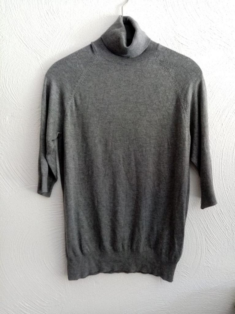 Zara : grijs coltrui rolcol pull 2/3 mouwen , mt L, Kleding | Dames, Zara, Maat 42/44 (L), Ophalen of Verzenden, Zo goed als nieuw