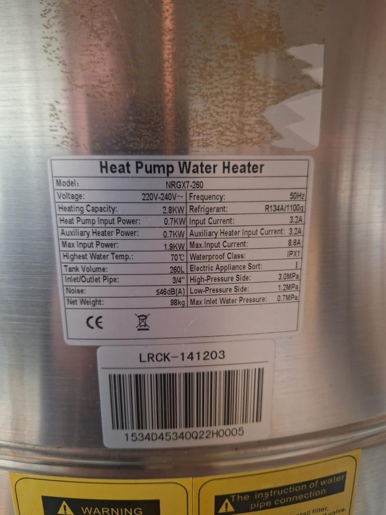 Warmtepompboiler, Doe-het-zelf en Bouw, Ophalen