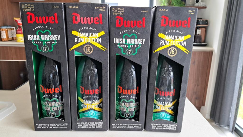 4x Duvel Barrel Aged, Verzamelen, Biermerken, Ophalen, Duvel