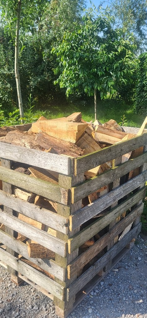 1e keus EIK brandhout € 95, Moins de 3 m³, Enlèvement, Chêne, Bûches