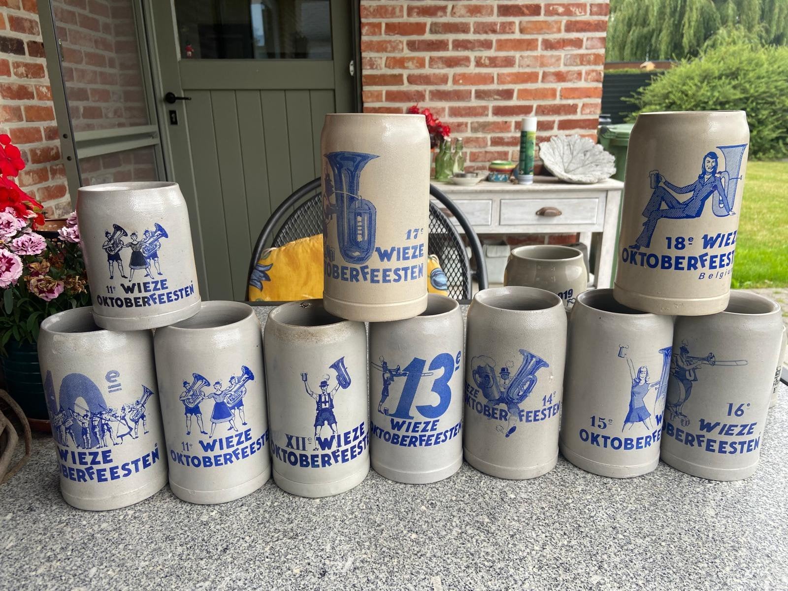105 bierpotten wieze oktoberfeesten, Ophalen