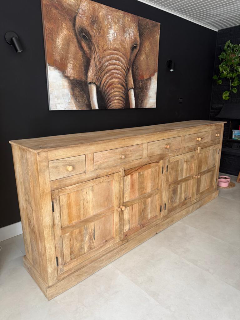 Dressoir mango hout, Huis en Inrichting, Kasten | Dressoirs, Ophalen, Zo goed als nieuw