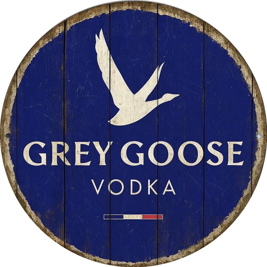 Houten reclamebord Grey Goose vodka - retro vintage mancave, Verzamelen, Ophalen of Verzenden, Nieuw, Reclamebord