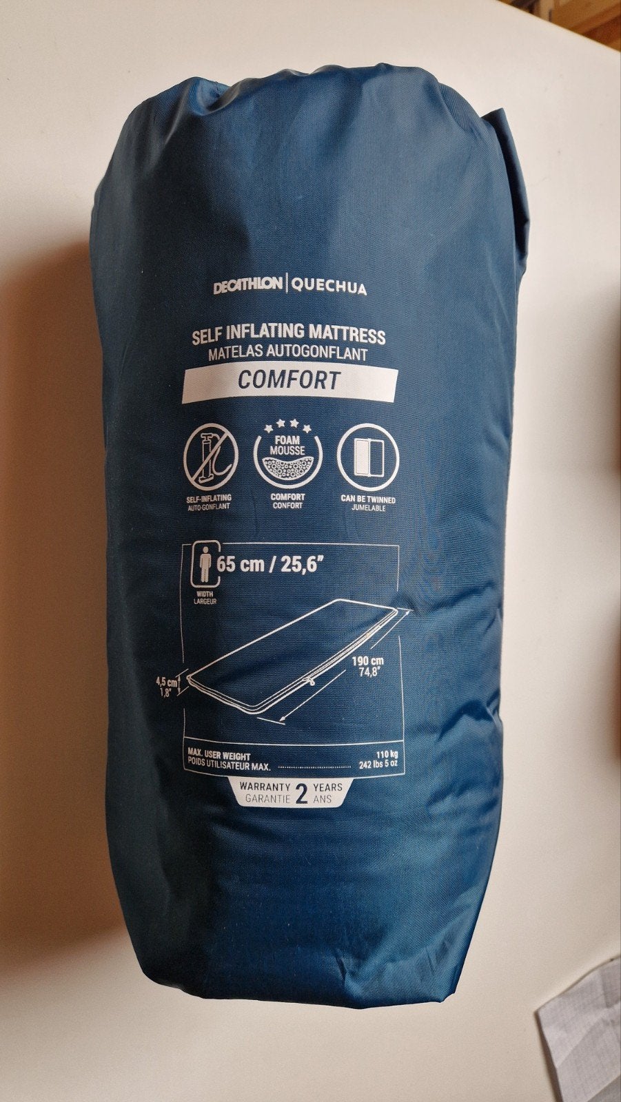 Matelas Decathlon idéal ado super état auto gonflant, Enlèvement, Utilisé