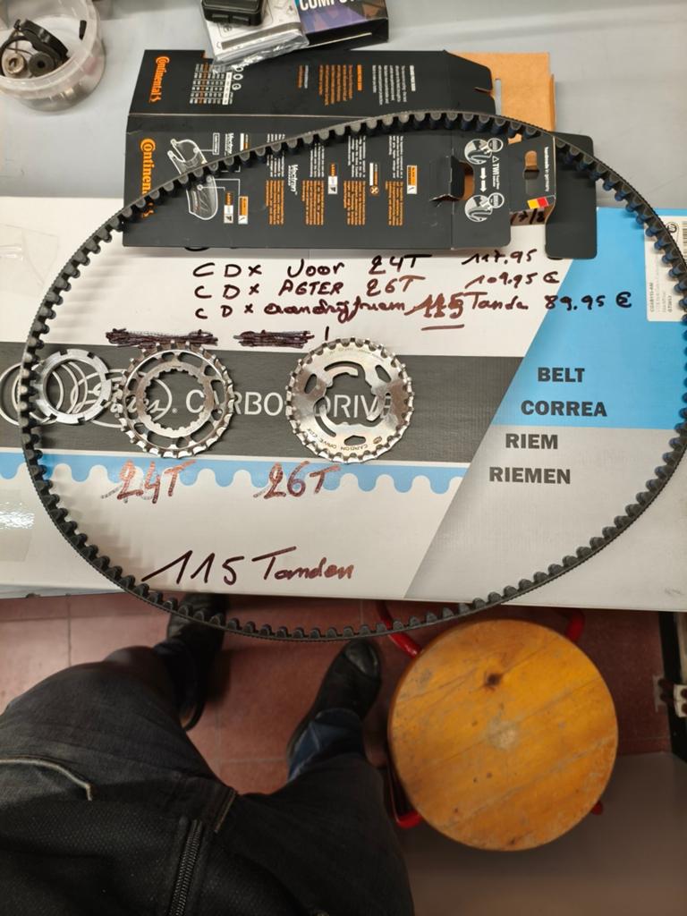 Cdx tandwielen+cdx gates riem, Enlèvement ou Envoi