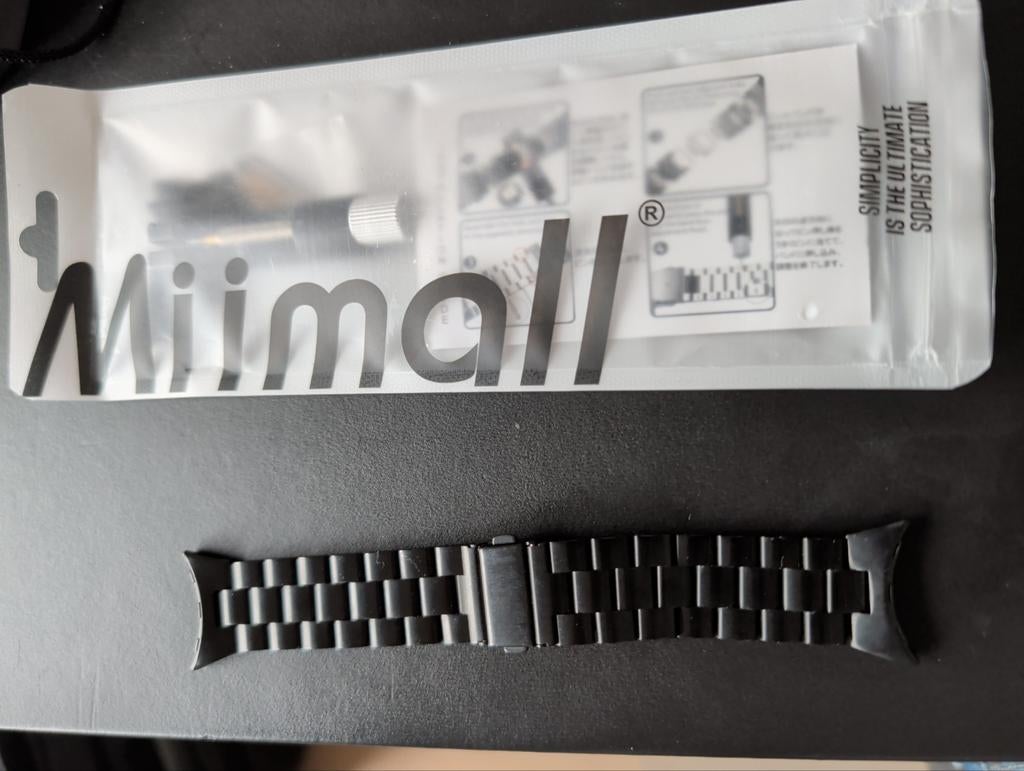 Horlogebandje pixel watch 41mm, Enlèvement ou Envoi, Noir