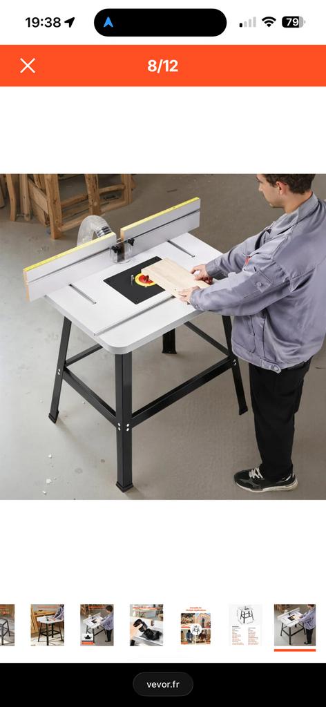 Vevor table de fraisage, Enlèvement, Neuf