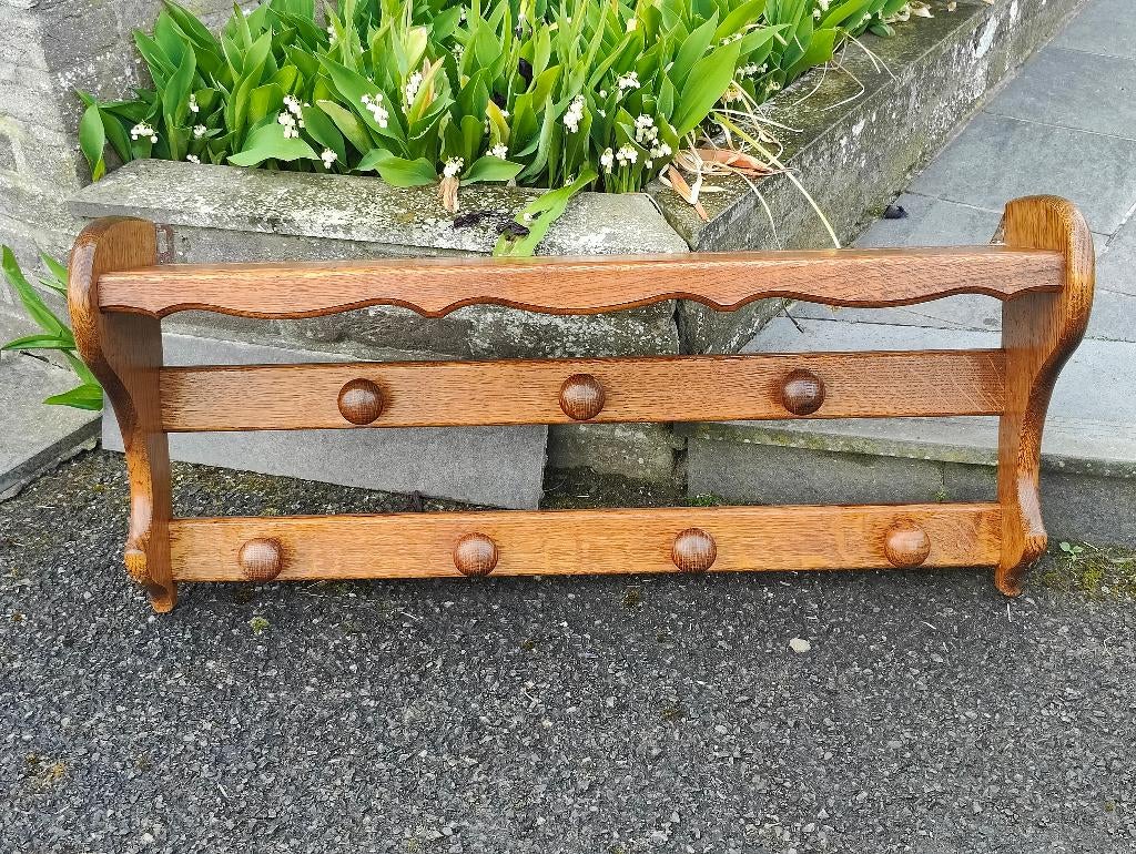 Vintage eiken kapstok, Ophalen of Verzenden, Gebruikt