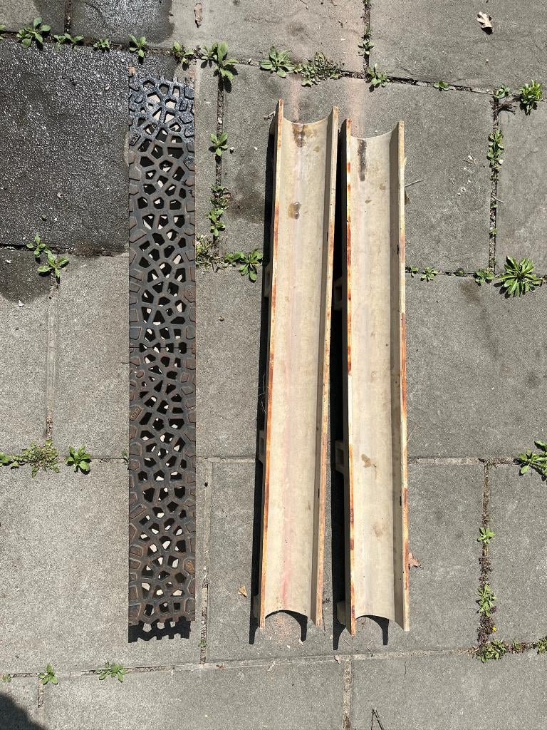 ACO Euroline Voronoï afvoergoten + roosters gietijzer, Ophalen, Zo goed als nieuw, Overige materialen, Minder dan 2 meter