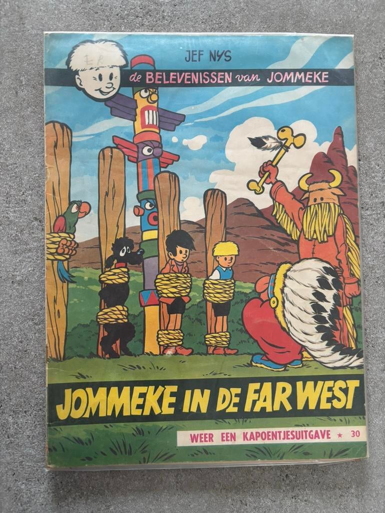 Oude strip Jommeke - Jommeke in de far west, Boeken, Ophalen, Zo goed als nieuw