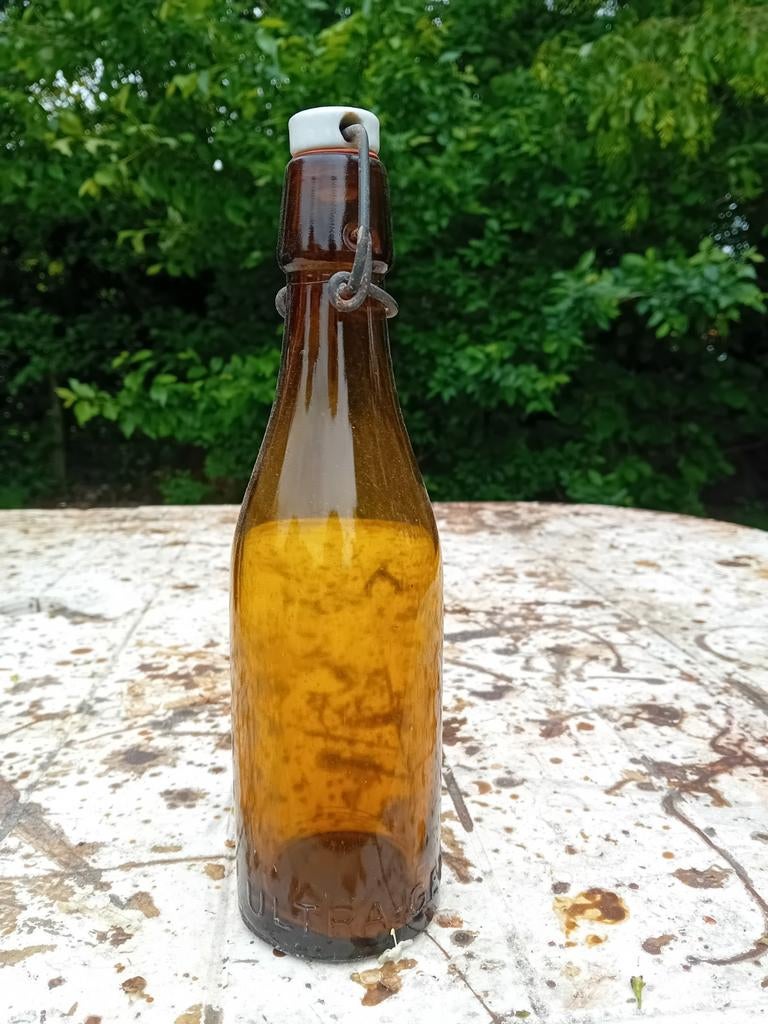 Oude vintage bierfles brouwerij Ultra Gent, Ophalen of Verzenden