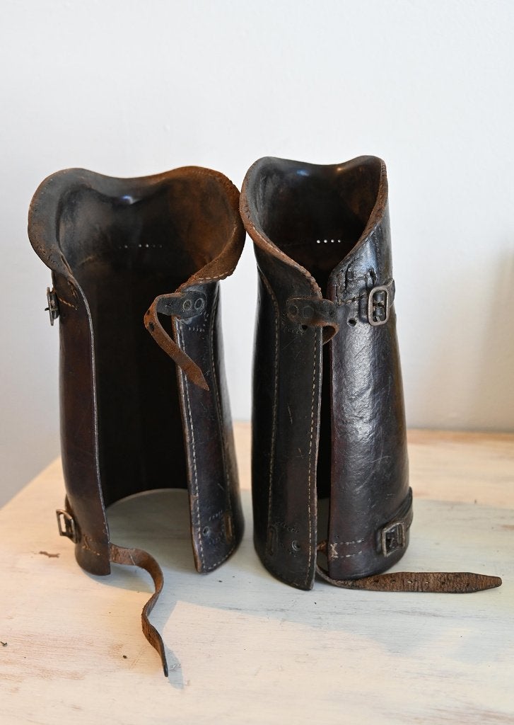 Guêtres WW1 ou WW2 armée belge, Envoi, Armée de terre, Vêtements ou Chaussures