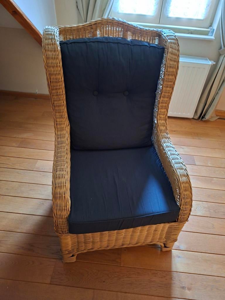 Zetels, Tuin en Terras, Tuinsets en Loungesets, Ophalen, Zo goed als nieuw, Rotan
