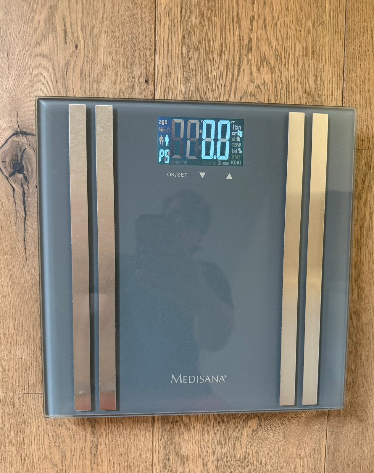 Medisana BS476 weegschaal, Elektronische apparatuur, Weegschalen, Zo goed als nieuw, Ophalen of Verzenden