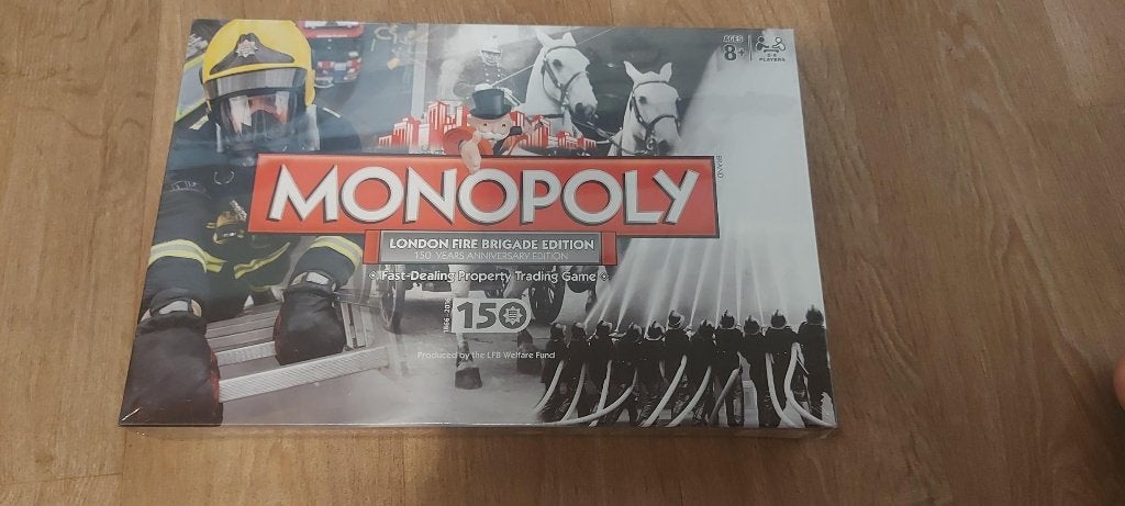 bordspel seal Monopoly London fire Brigade Monopolie, Een of twee spelers, Ophalen of Verzenden, Nieuw, Monopoly