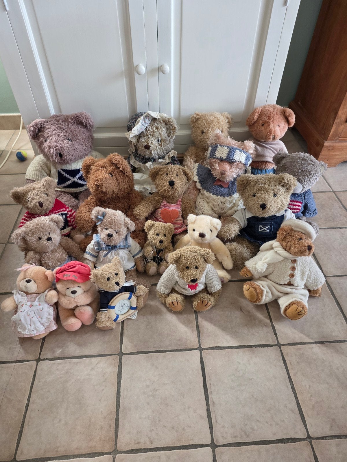 19 knuffels/beren uit verzameling. inclusief verzending €40, Verzamelen, Ophalen