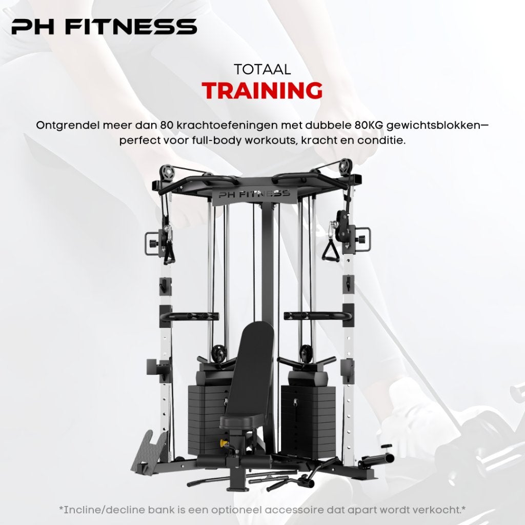 REFURBISHED DEAL - PH Fitness V-Frame Cable Crossover 160KG, Enlèvement ou Envoi, Neuf, Jambes