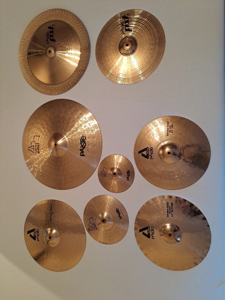 Lot  de cymbales paiste a vendre, Musique & Instruments, Batteries & Percussions, Enlèvement, Utilisé, Autres marques