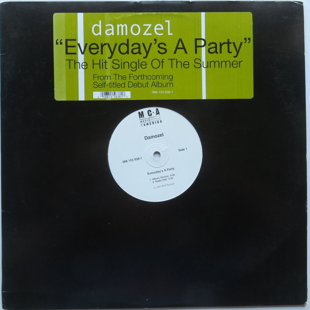 Damozel - Everyday's a party. Maxi, Cd's en Dvd's, Vinyl | R&B en Soul, Gebruikt, Ophalen of Verzenden, R&B, Overige typen