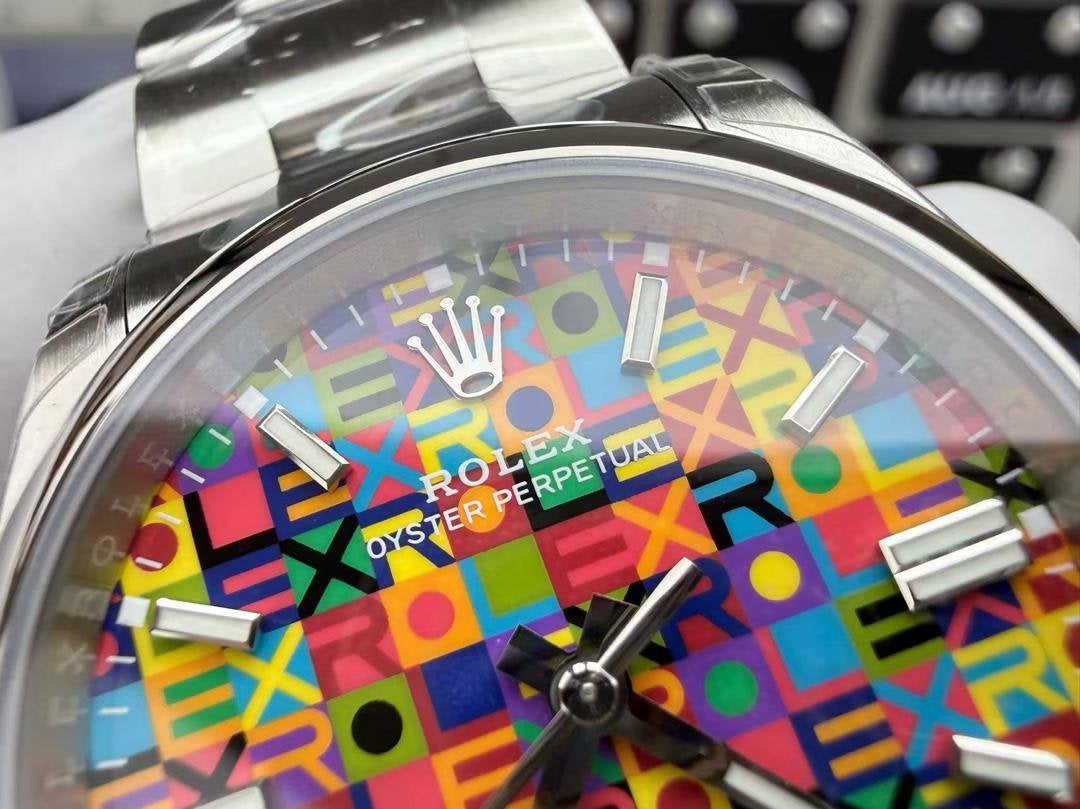 Rolex Oyster Perpetual  (41 mm), Rolex, Enlèvement ou Envoi, Acier, Acier