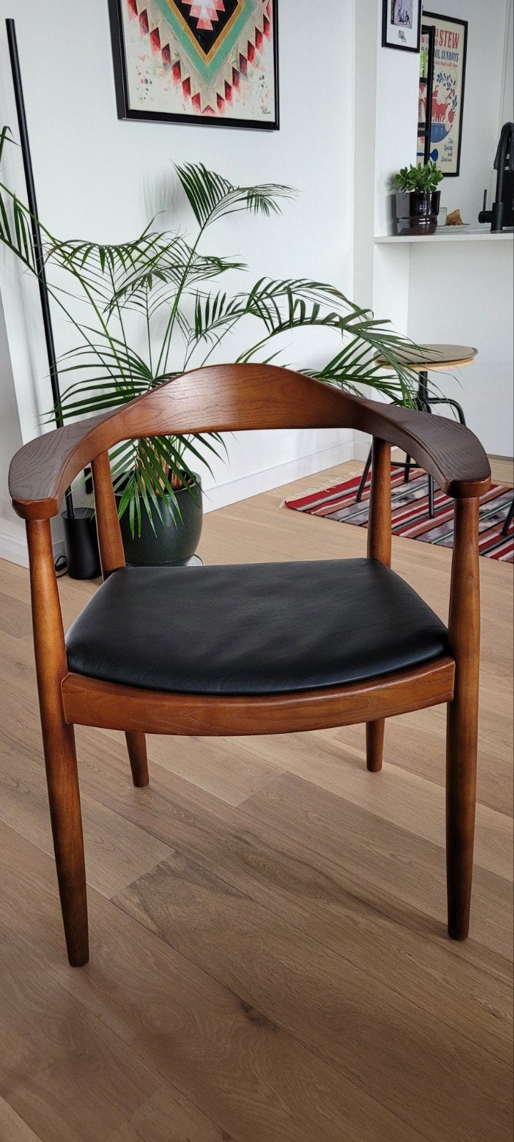 Kennedy chair walnoot, Comme neuf, Enlèvement, Autres matériaux, Quatre