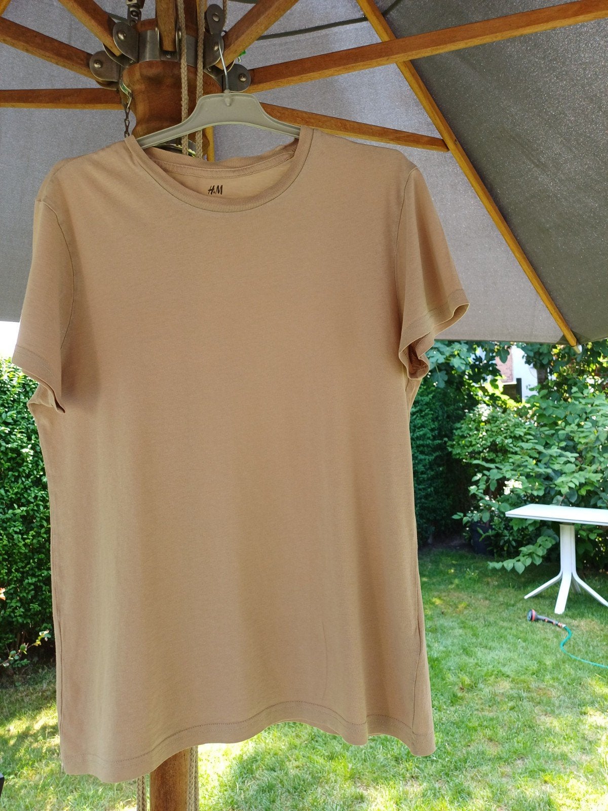 Beige T-shirt H&M, Ophalen, Beige, Zo goed als nieuw, H&M