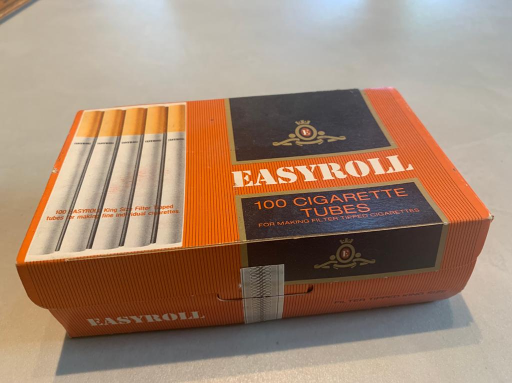 boîte vintage avec tubes à cigarettes Easyroll (100 pièces), Collections, Enlèvement ou Envoi, Comme neuf