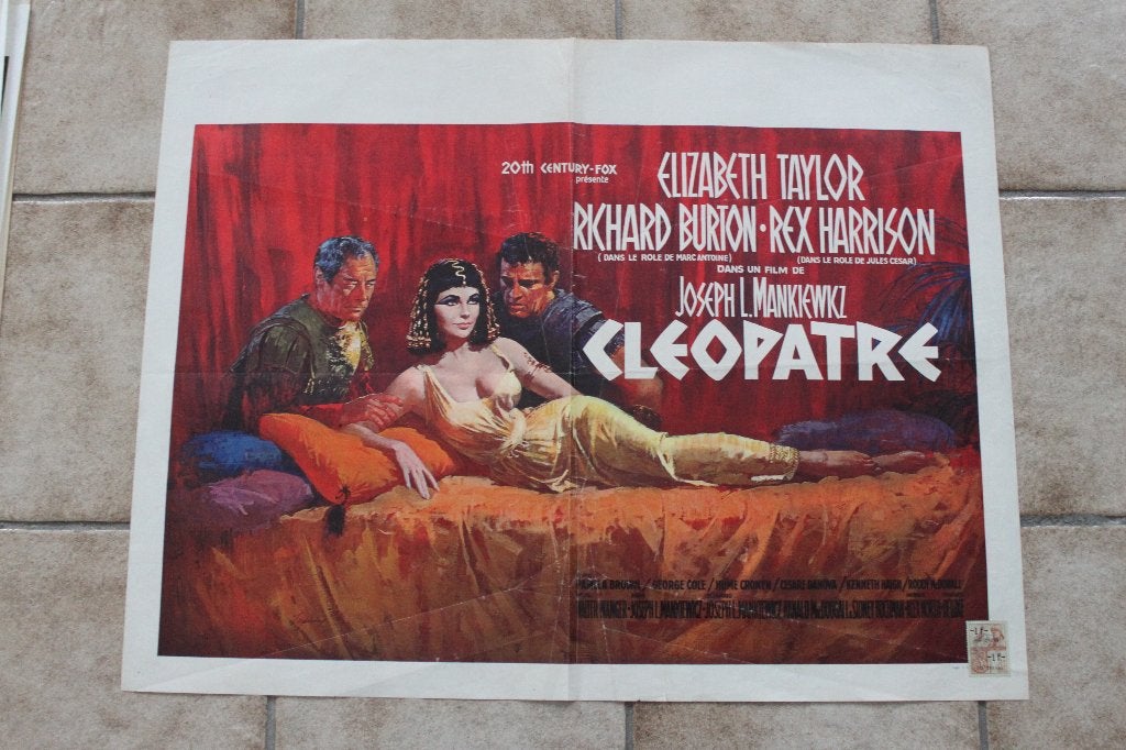 filmaffiche Cleopatra 1963 Elizabeth Taylor filmposter, Enlèvement ou Envoi, Rectangulaire horizontal, A1 jusqu'à A3, Comme neuf