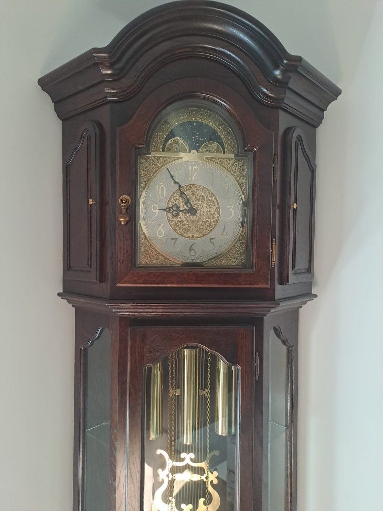 Horloge d'angle debout, Horloge sur pied, Analogique, Avec poids, Enlèvement
