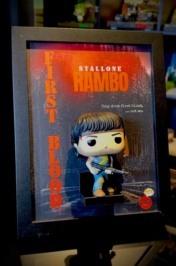 Cadre Funko Pop Rambo First Blood, Enlèvement ou Envoi, Comme neuf