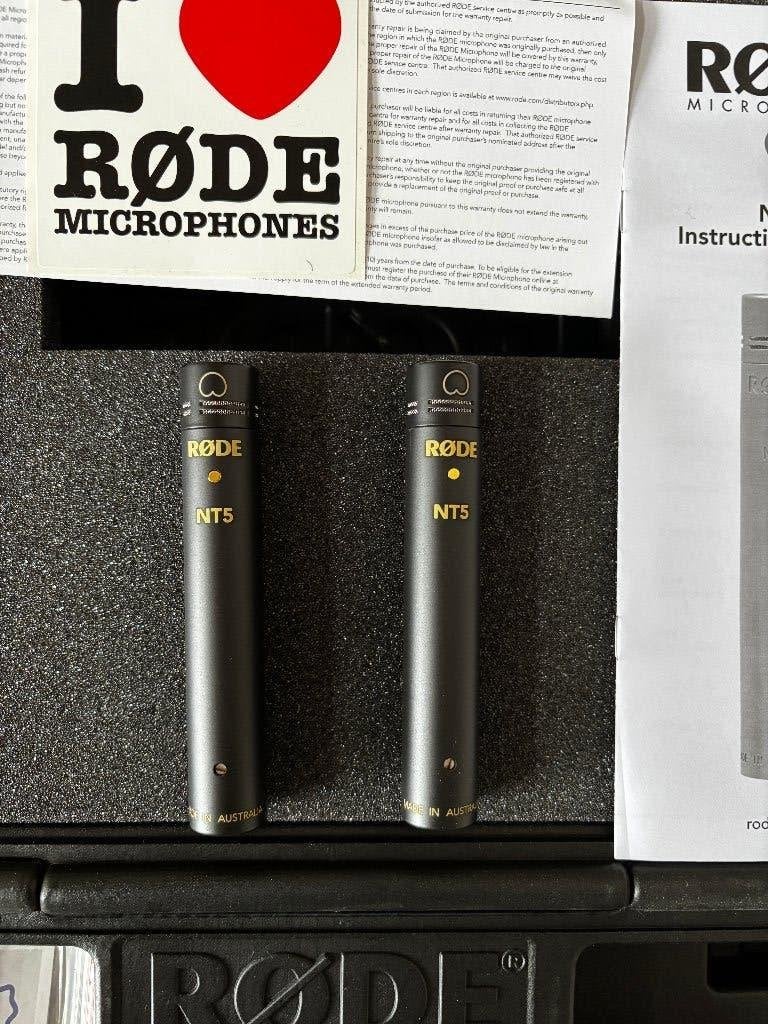 Rode NT5 MP condensator microfoons, Ophalen, Zo goed als nieuw, Instrumentmicrofoon