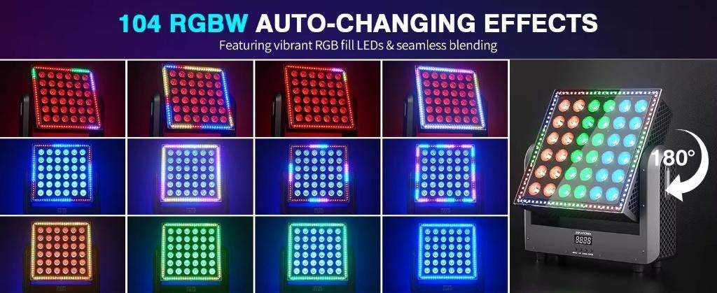 Lèche-mur SUPERPROMO de première classe 600 W, RGBW, mobile, Enlèvement ou Envoi, Neuf, Lumières, Couleur