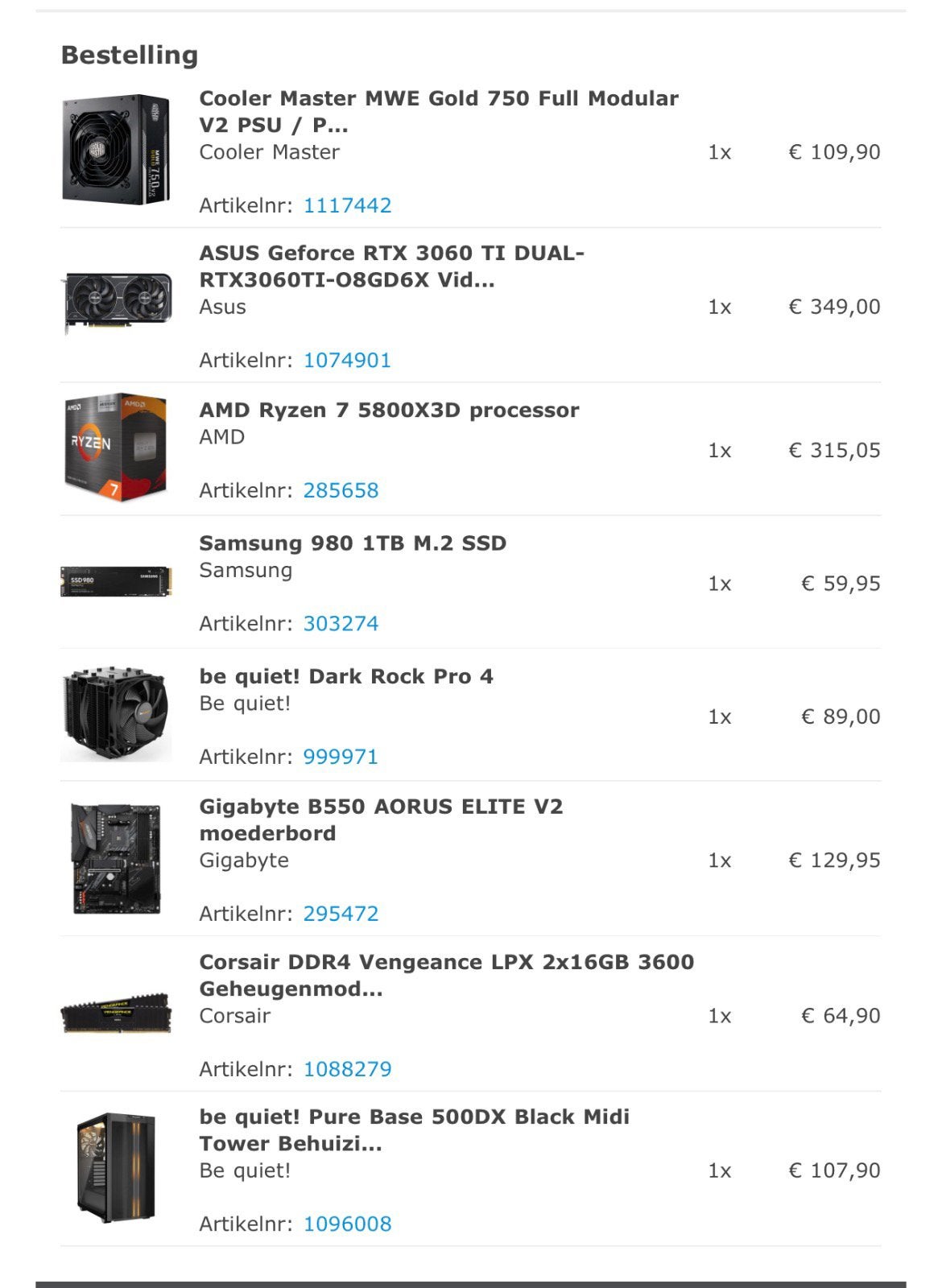 Gaming PC Ryzen 7 5800X3D | RTX 3060 Ti | 32GB RAM | 1TB SSD, Computers en Software, Desktop Pc's, SSD, Gaming, Ophalen of Verzenden