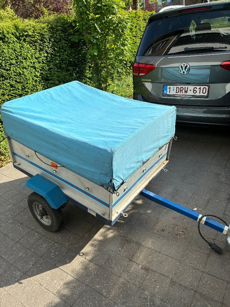 Kleine aanhangwagen in alu, Ophalen, Gebruikt