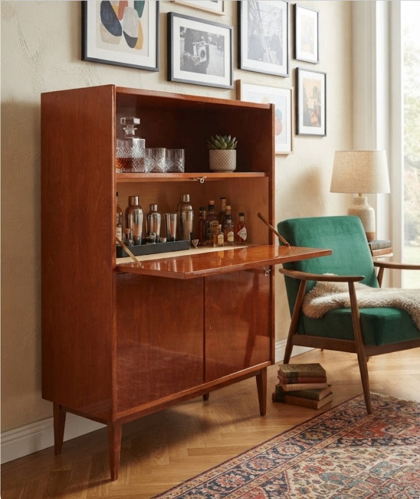 meuble de bar vintage : meuble de bureau, Maison & Meubles, Enlèvement