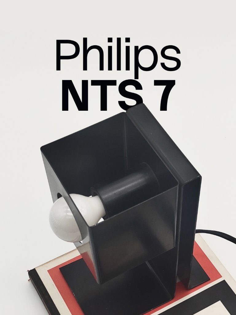 Lampe de table NTS7, Philips, Industriel, Mid-century, Moins de 50 cm, Enlèvement ou Envoi, Utilisé