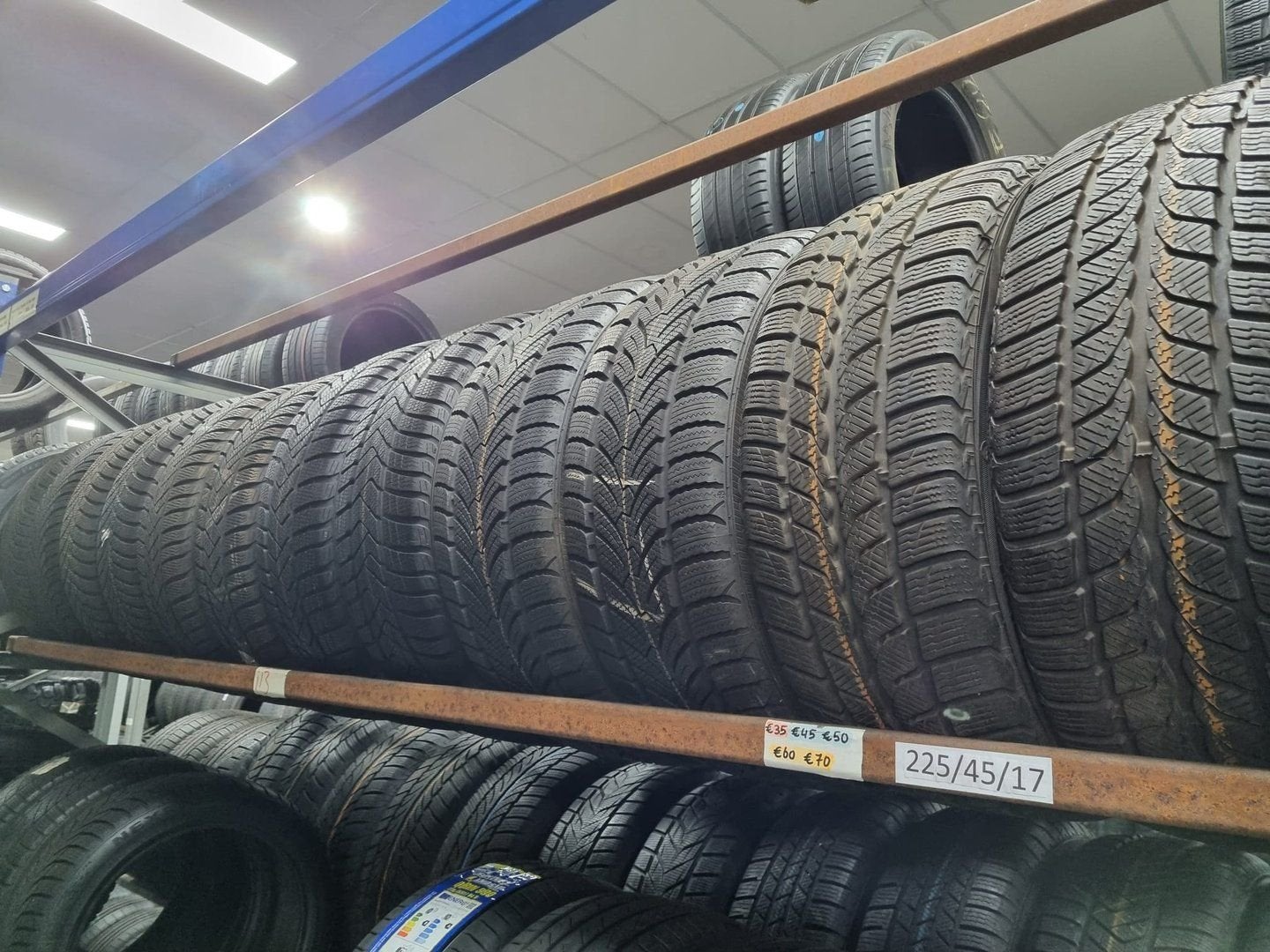 225/45/17 Winterbanden diverse A-merken 6+mm vanaf €50 p st., Pneus hiver, Véhicule de tourisme, -, Utilisé