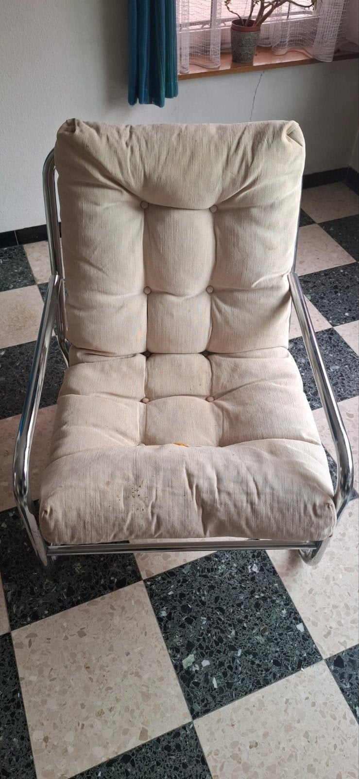 Ikea fauteuil jaren 70, Huis en Inrichting, Fauteuils, Ophalen, Gebruikt, Minder dan 75 cm, Vintage