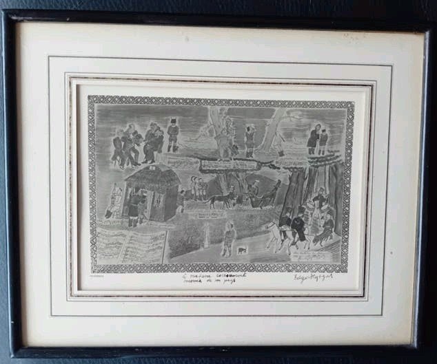 Peter en de wolf  - auteur : Edgard Tytgat - datum 1947, Antiek en Kunst, Kunst | Etsen en Gravures, Ophalen, Gesigneerd