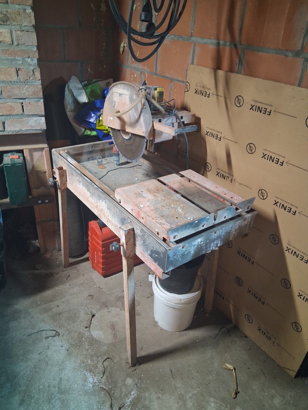 diamant tafelzaag zaagmachine met water, Ophalen