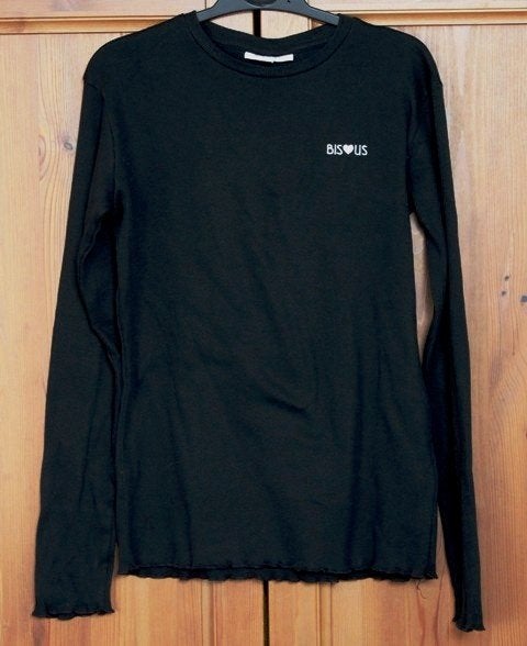 Zwarte longsleeve van Fish & Chips - maat 164, Fish & Chips, Meisje, Ophalen of Verzenden, Zo goed als nieuw