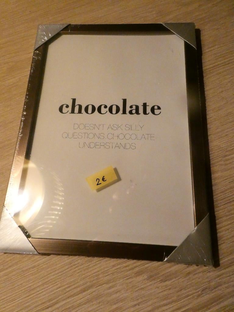 chocolade kleurige fotokader, Enlèvement ou Envoi, Neuf, Métal ou Aluminium, Moins de 50 cm