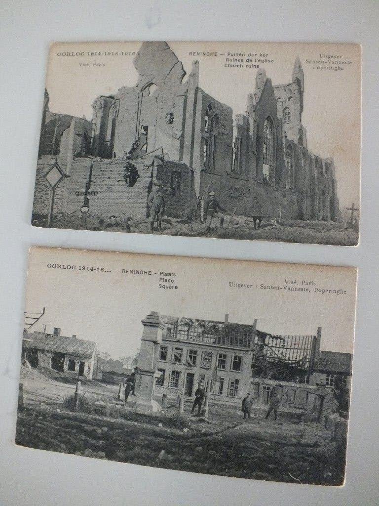 Wereldoorlog I 1914-1915-1916 RENINGHE -------, Verzamelen, Ophalen of Verzenden, Ongelopen, West-Vlaanderen