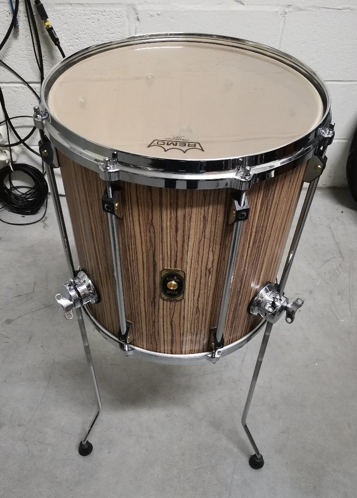 Tom basse Tamburo Opera Zebrano 14"x14" (fdp compris), Ophalen of Verzenden, Zo goed als nieuw, Overige merken