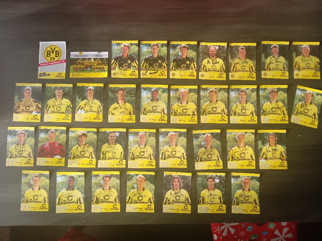 1996-1997 set spelerskaarten van Borussia Dortmund, Sport en Fitness, Voetbal, Nieuw, Clubaccessoires, Ophalen of Verzenden